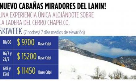 Miradores Del Lanin te espera este invierno 2016 en la base de Cerro Chapelco pa…