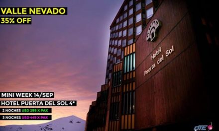 :::VALLE NEVADO 35% OFF:::Hotel Puerta del Sol 4*Promo 14/Septiembre*Alojami…