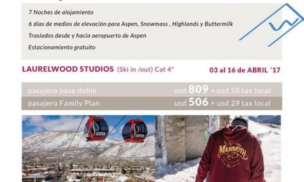 Aspen Snowmass temporada baja!!!!
Precios increíbles con OTE SKI, #1 en ventas …