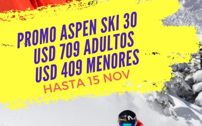 SKI 30 – Imperdible promoción en Aspen!!!
 Aspen Snowmass te ofrece esquiar dura…